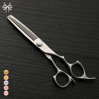 Newest design Best quality professional Japanese HITACHI titanium hair cutting scissor