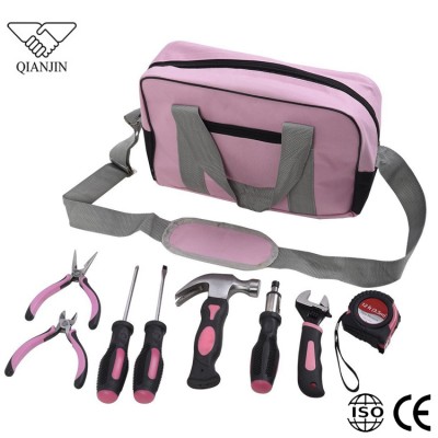 25pcs wholesale Ladies hand tool kit/bag pink tool set